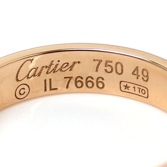 CARTIER カルティエ K18PG ピンクゴールド ミニラブ リング・指輪