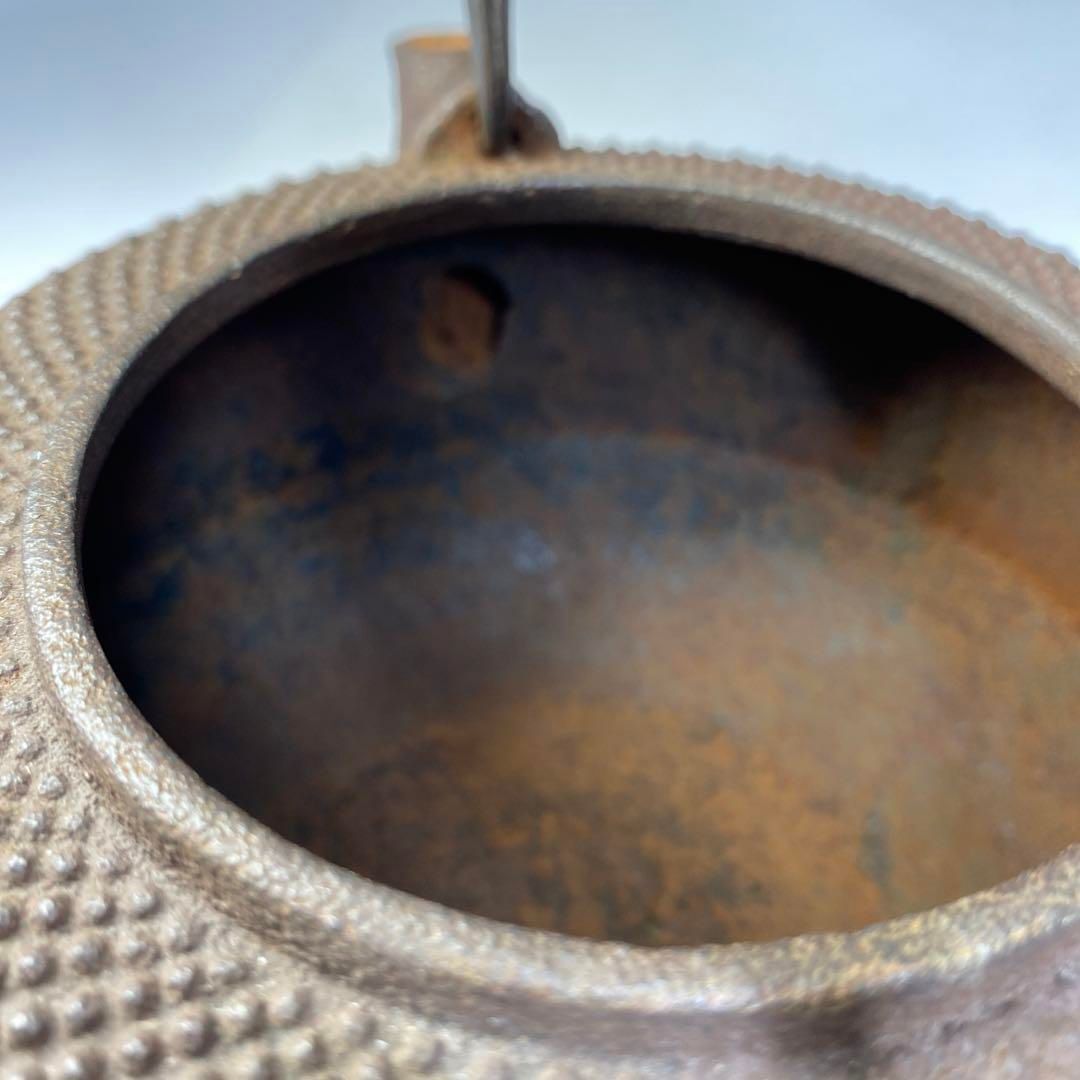 銀手象嵌鉄瓶 1365g