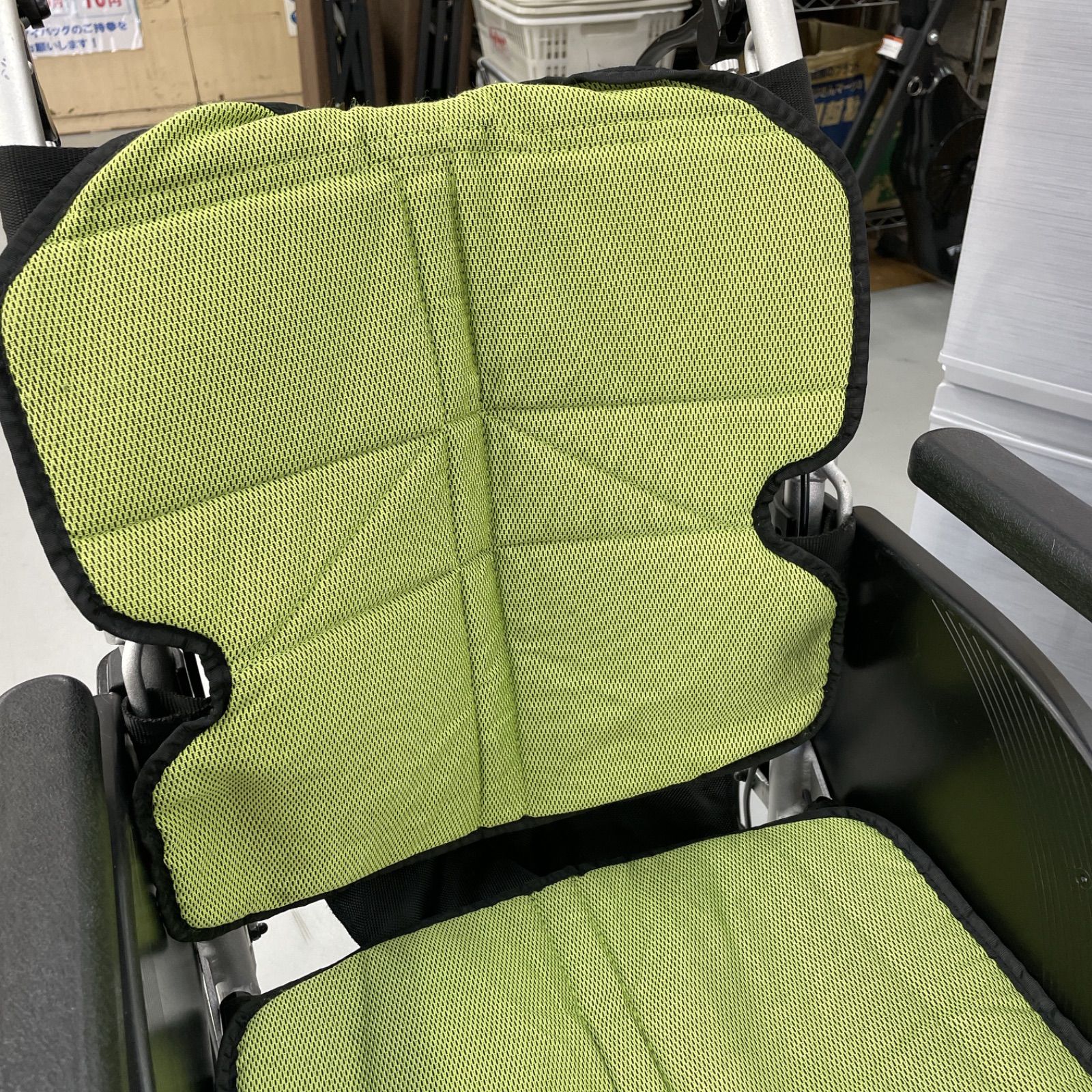 R449 ☀️ MATSUNAGA 車いす（介助型） NEXT-61B グリーン ネクスト