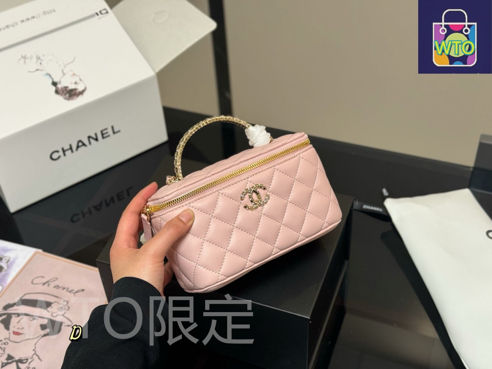 CHANEL BEAUTE Beauty Makeup Jewelry Drawer Storage Box With