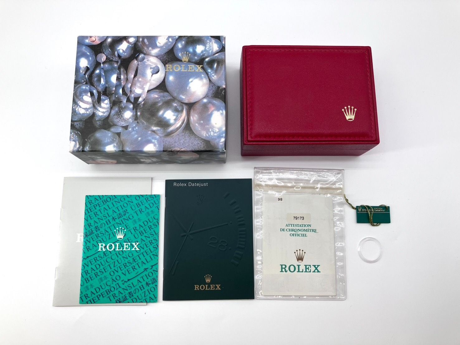 ROLEX 箱のみ パール柄 ボックス ロレックス 付き