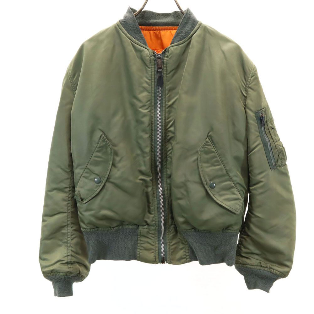アルファインダストリーズ USA製 MA-1 フライトジャケット M カーキ ALPHA INDUSTRIES INC ミリタリー USAF メンズ