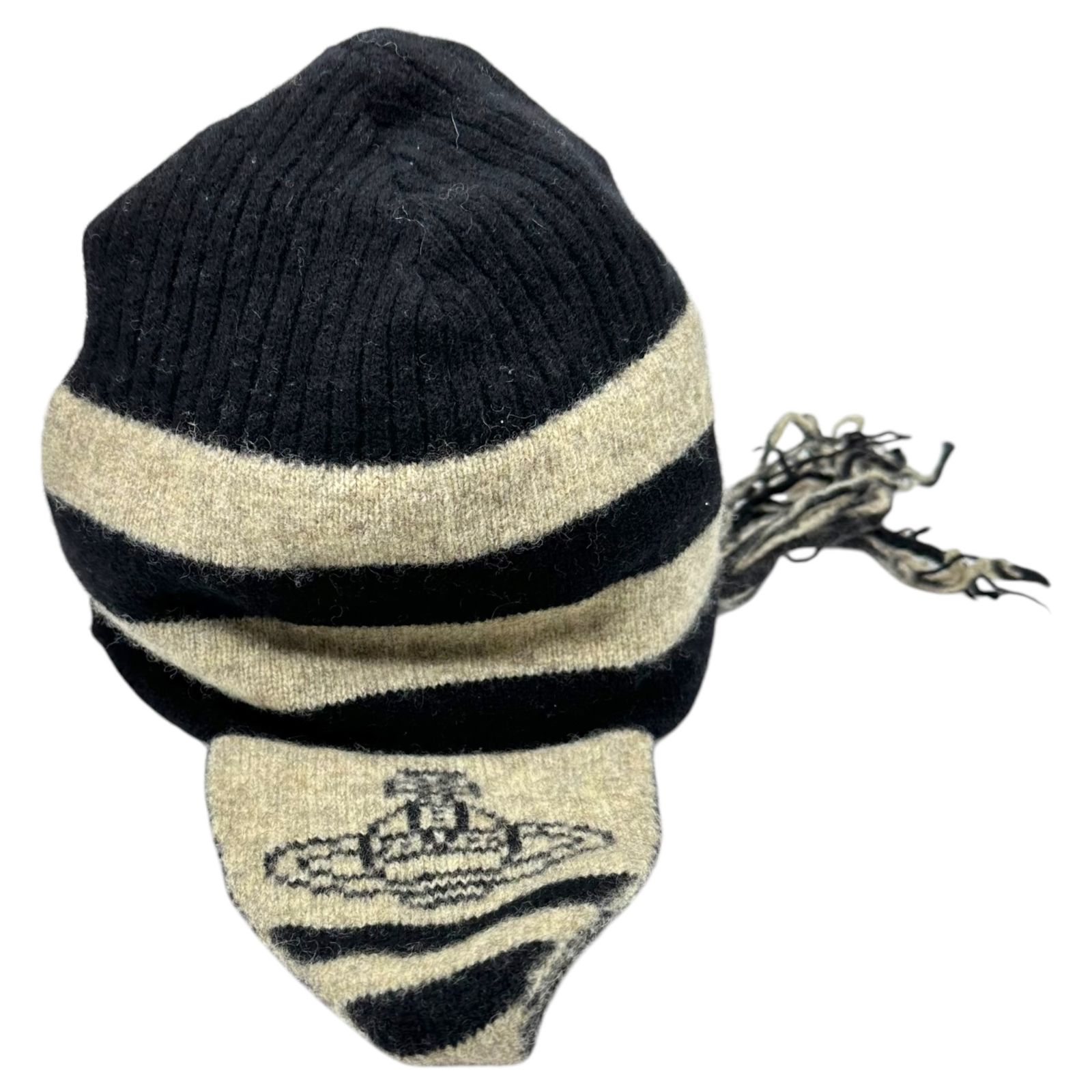 当時物 ムーンバット Vivienne Westwood 耳当て付 ニット帽 Vivienne Westwood ACCESSORIES(ヴィヴィアンウエストウッド