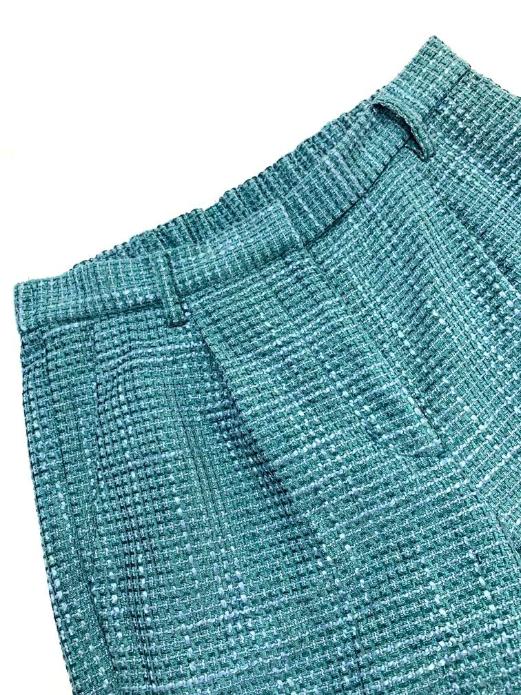 ノーカラージャケット|パンツ ツイード