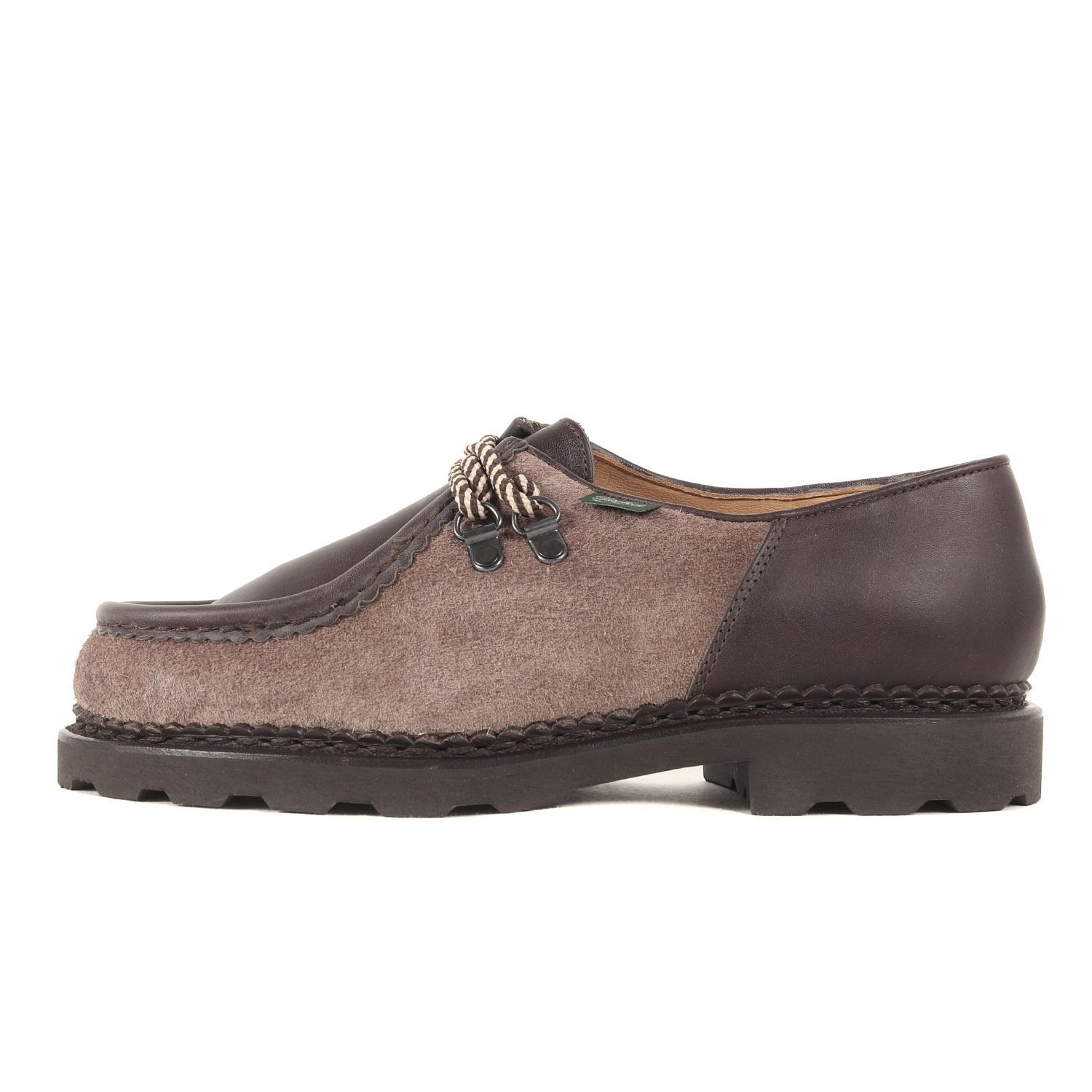 Paraboot パラブーツ サイズ:25.5cm 22AW Engineered Garments EG MICHAEL / MARCHE (208383) スウェード レザー コンビ マウンテン モカシン チロリアン ブラウン 40.5 フランス製