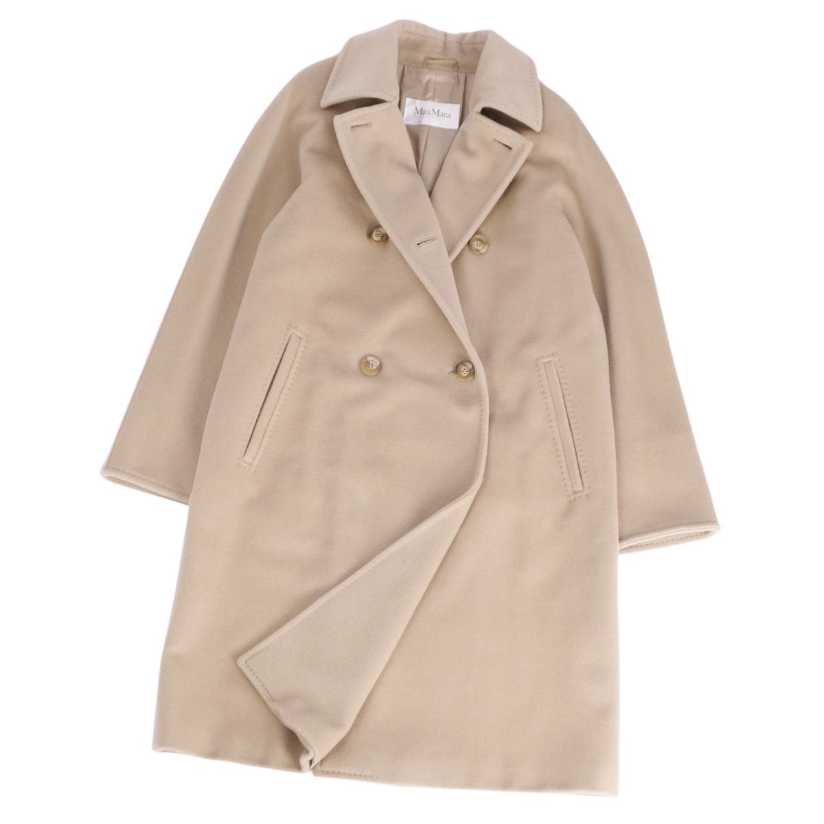 処分価格　MaxMara ベージュ ロングコート　42 白タグ美品 処分価格 MaxMara ベージュ ロングコート 42 白タグ美品 楽天市場