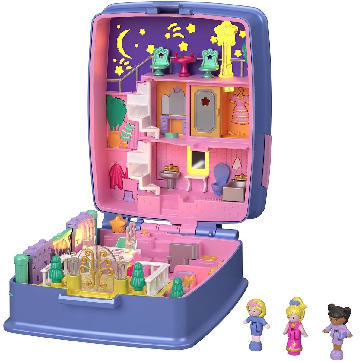 ◆復刻版Polly Pocket ポーリーポケット 日本未発売 特別版 スターライト ディナ ーパーティ コンパクト トイ 海外おもちゃ ドールハウス ミニチュア 90年代おもちゃ