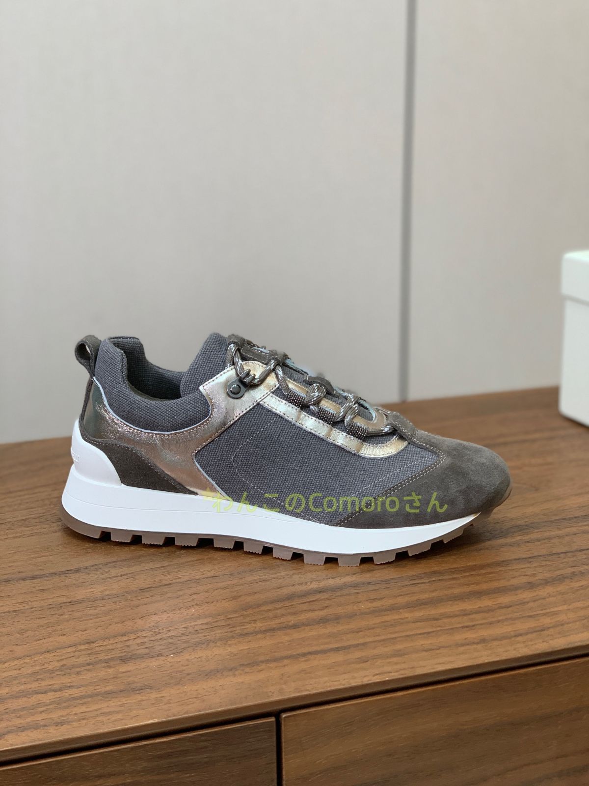 ブルネロクチネリ スニーカー レディース グレー 37 BRUNELLO CUCINELLI(ブルネロクチネリ) スニーカー(レディース