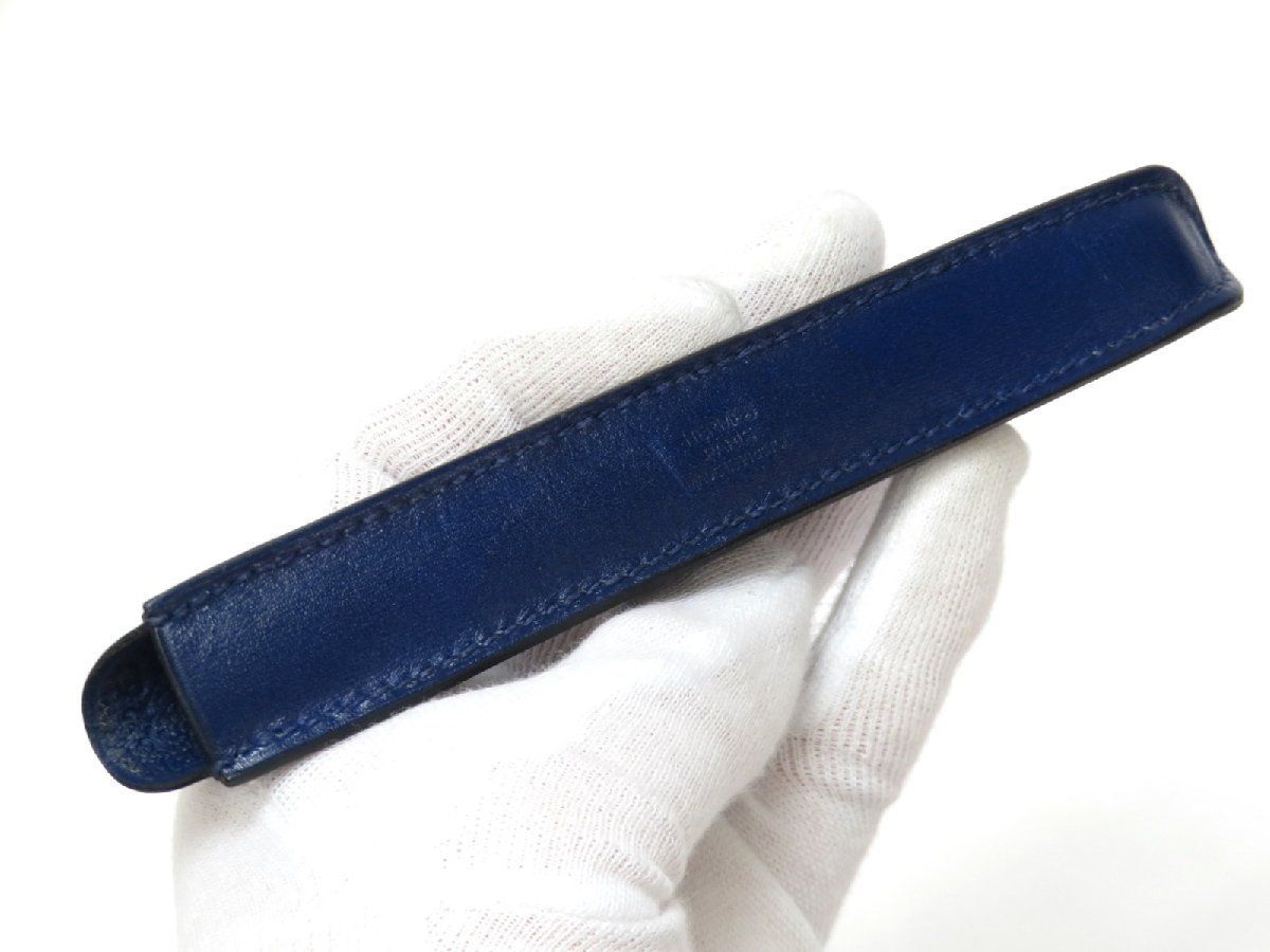 美品】HERMES エルメス ノーチラス ボールペン 青【A57580