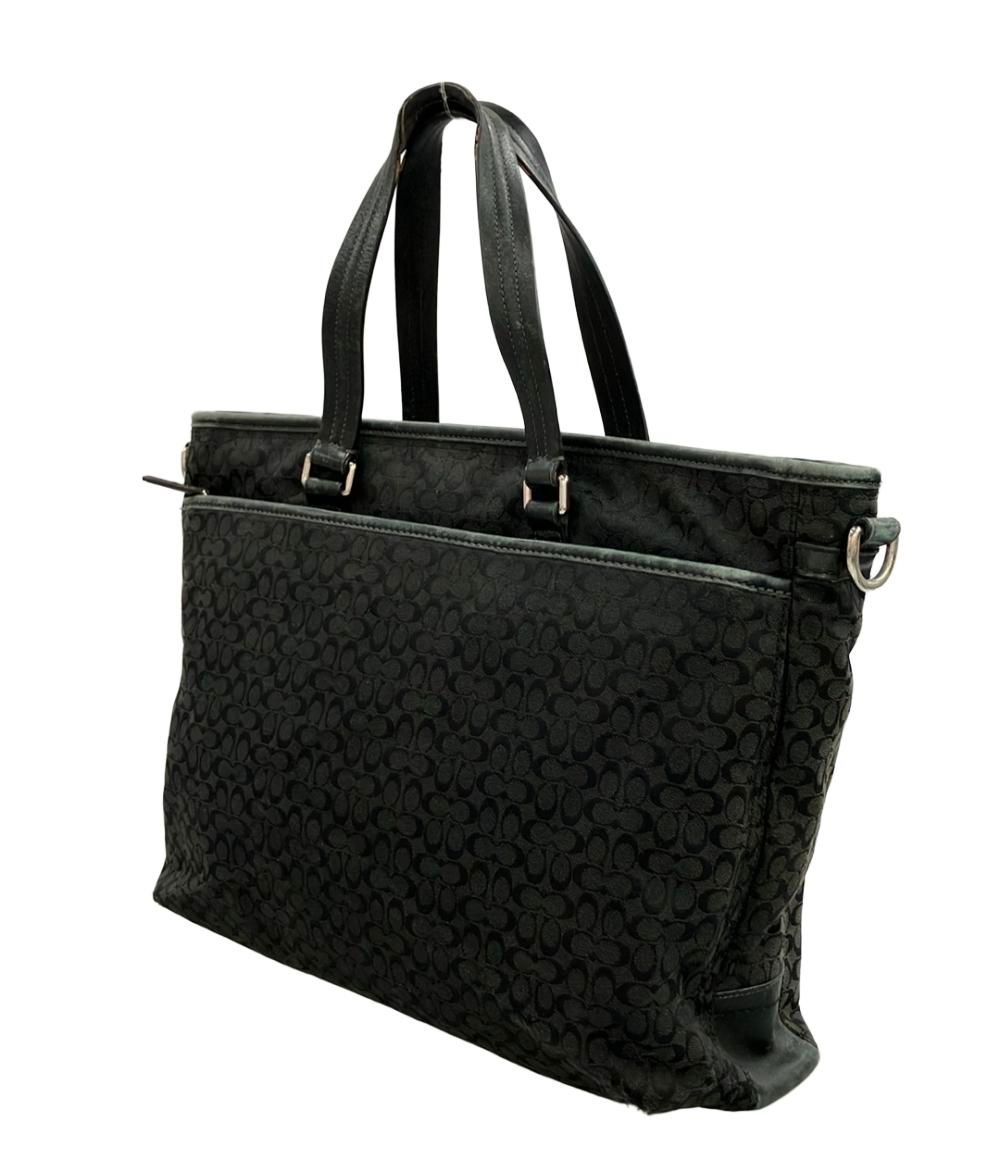 ★超美品★COACH ブラック ビジネスバッグ ブリーフケース 2way コーチ 2wayビジネスバッグ ブリーフケース F70291 メンズ COACH