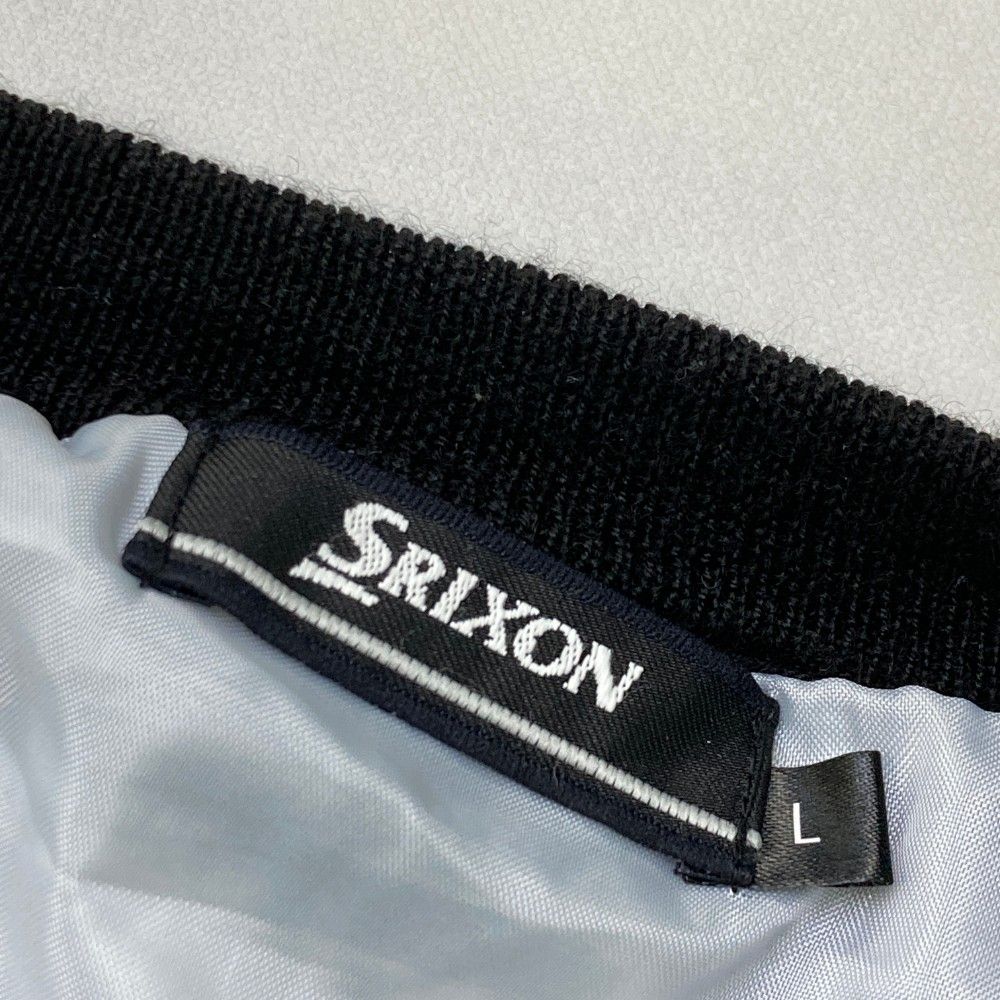 サイズ：L SRIXON スリクソン  裏地付 ニットセーター ダイヤ柄 ブラック系 [240101237266] ゴルフウェア メンズ ストスト