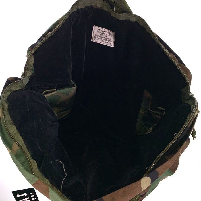 00's U.S.ARMY 米軍 FLYERS HELMET BAG ウッドランドカモ