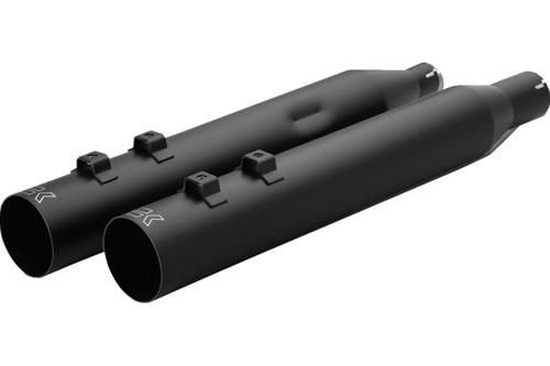 4インチ HP-Plus スリップオンマフラー ストレートカット 標準バッフル クローム 1995〜16年ツーリングモデル