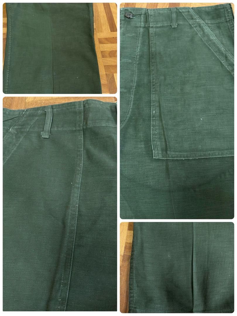 初期型 60s US ARMY ベイカーパンツ OG-107 ヴィンテージ 60s US Army 米軍 OG107 ベイカーパンツ 初期型 62年製造 Medium