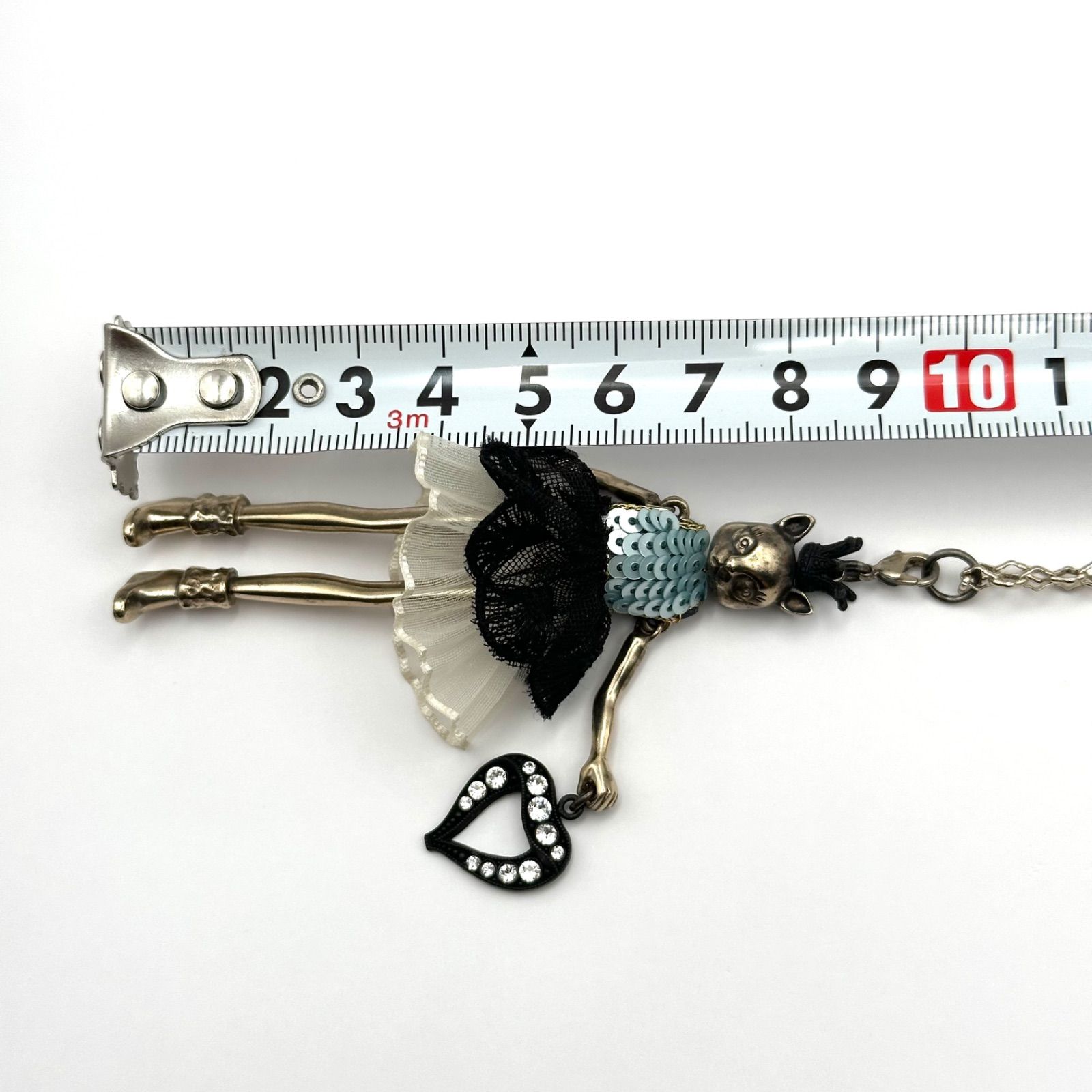 希少】Servane Gaxotte セルバンギャゾット ネックレス 猫 キャット