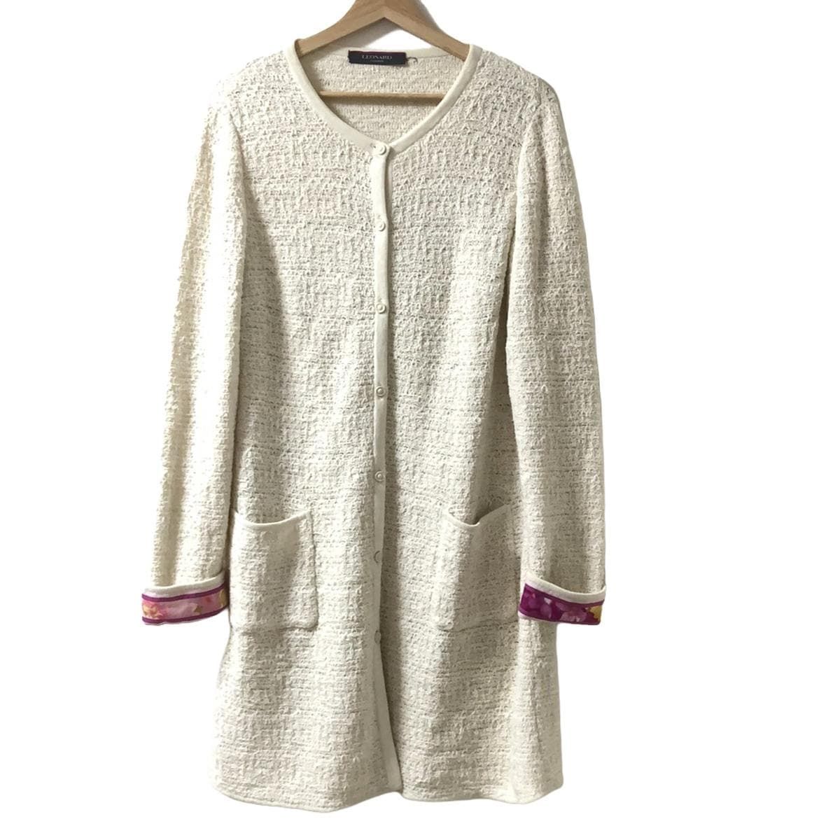 レオナール カーディガン サイズ40 M - LEONARD レオナール ロング