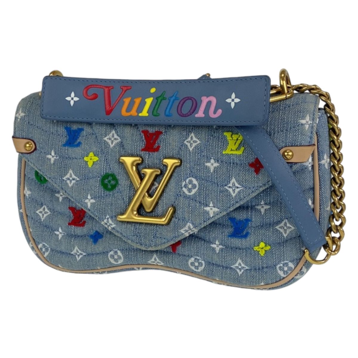 超美品 LOUIS VUITTON ルイヴィトン ニューウェーブ チェーンバッグMM ...