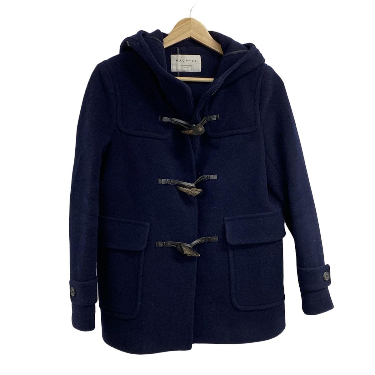 MACPHEE ダッフルコートネイビー MACPHEE(マカフィー) ダッフルコート サイズ38 M レディース美品