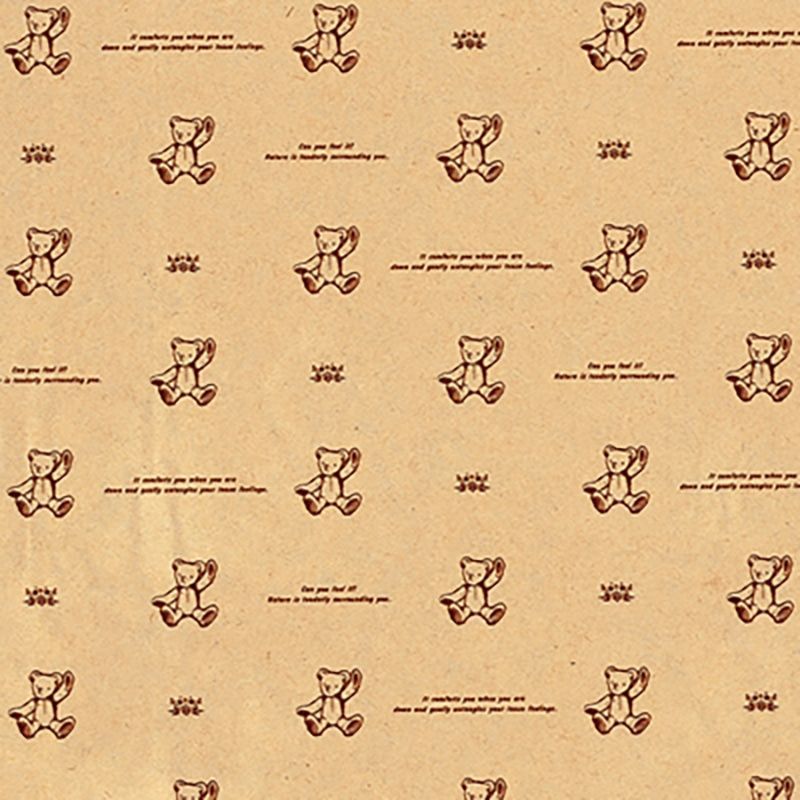 まとめ買い シモジマ HEIKO 包装紙 ファンシー柄 半才 ハローベア 100枚 757×530mm ラッピング用品 002303300 ×3セット