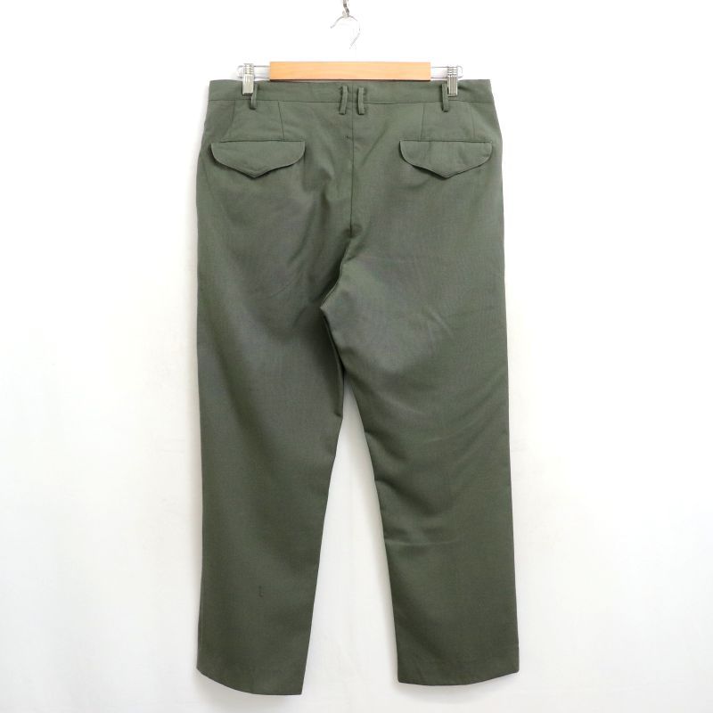 50 s ボタンフライ ノータック スラックスパンツ メンズ Lサイズ相当
