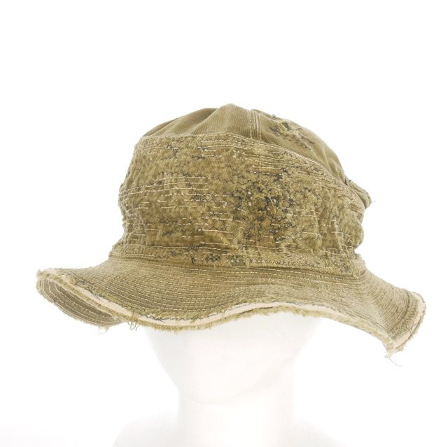 KAPITAL 老人と海 バケットハット チノ クラッシュ加工 kapital チノ 老人と海HAT（クラッシュリメイク）yzerr着用