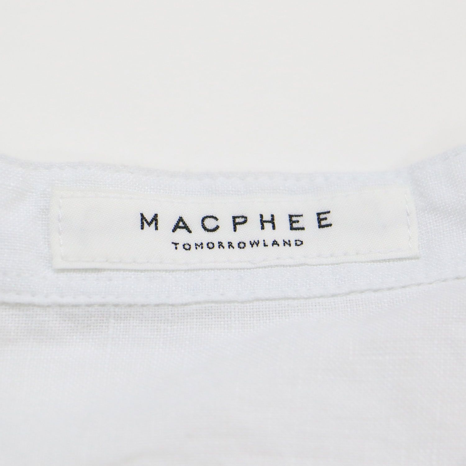MACPHEE マカフィー シャツ ホワイト 白 サイズ:36 9号 / 24春夏