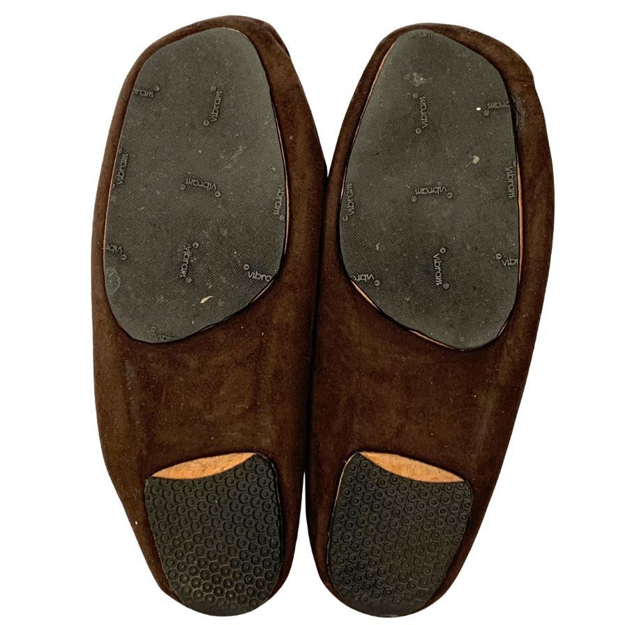 オーラリー シューズ スエード カモシン スリッパ スリッポン