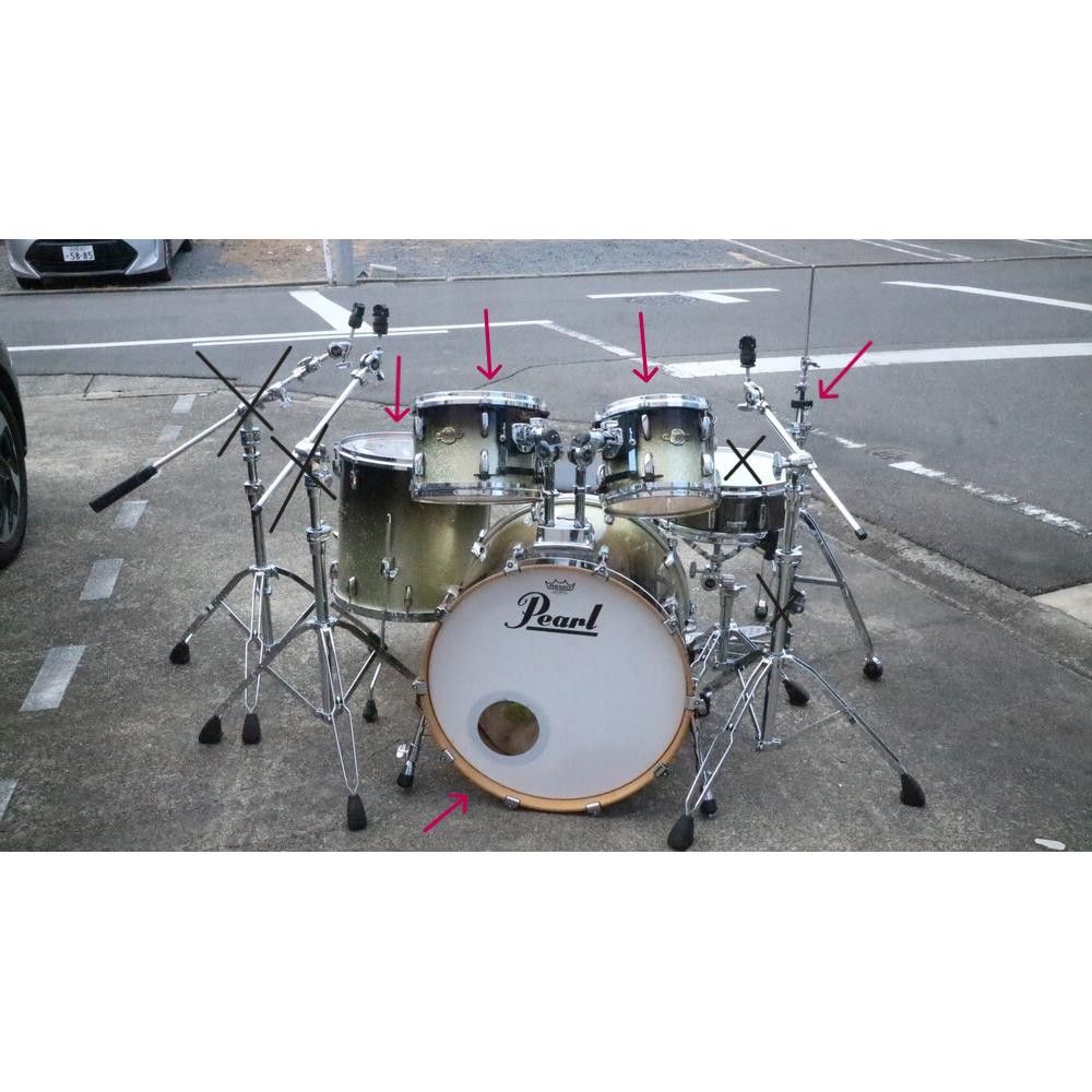 【配送不可】Pearl／MCX masters set （バスドラム・タム） 中古 used 配送不可】Pearl／MCX masters set （バスドラム・タム） 中古 used
