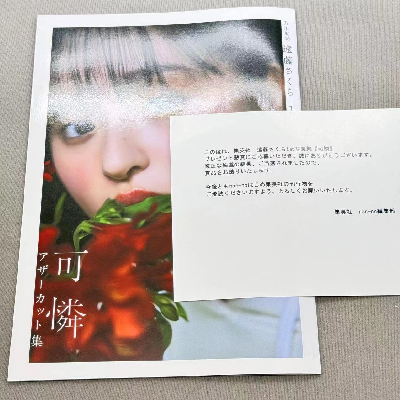 乃木坂46 遠藤さくら 1st写真集 『可憐』 アザーカット ミニブック 