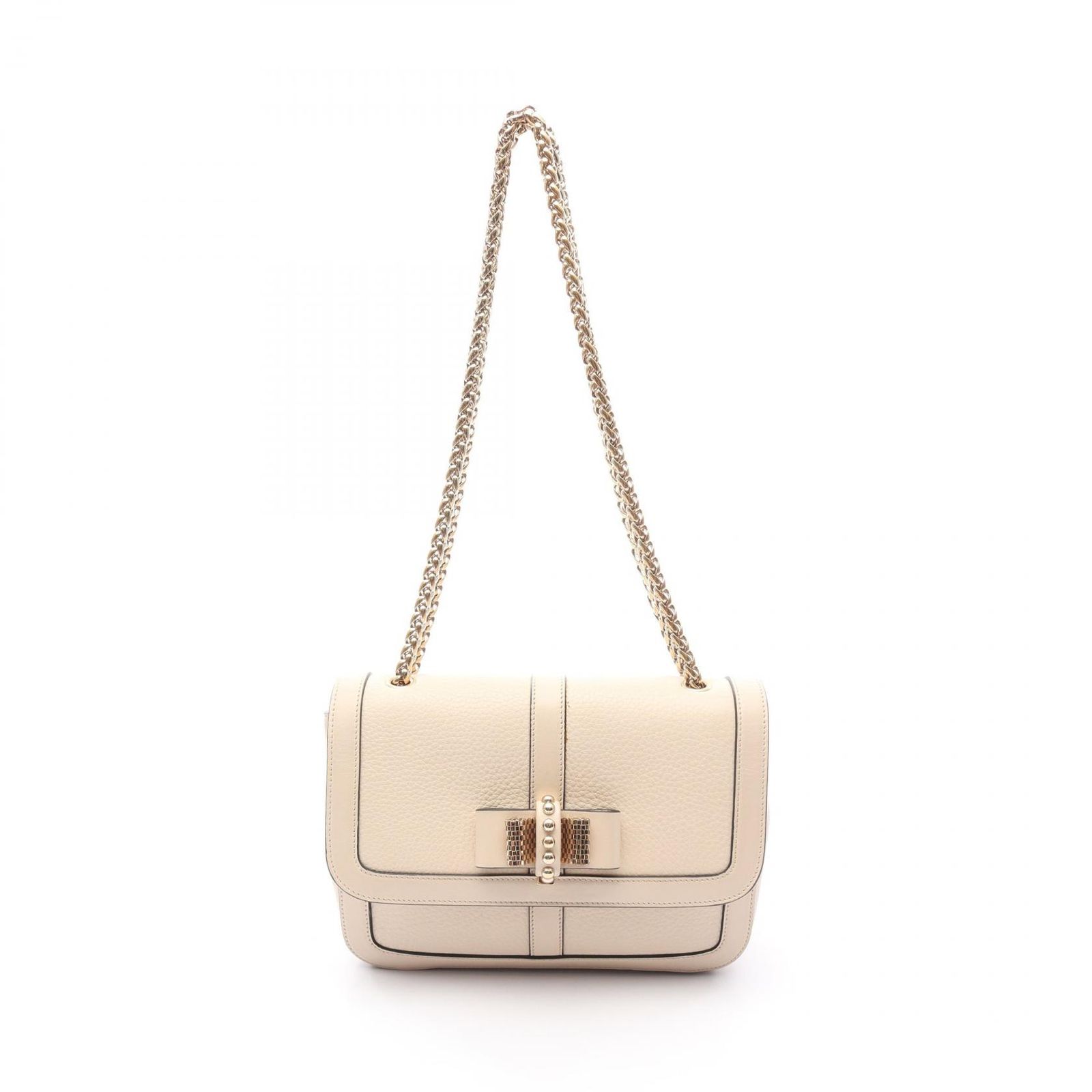 Christian Louboutin ベージュ パーティーバッグ Loubi54 ベージュ カーフレザー - Bags - Women - Christian