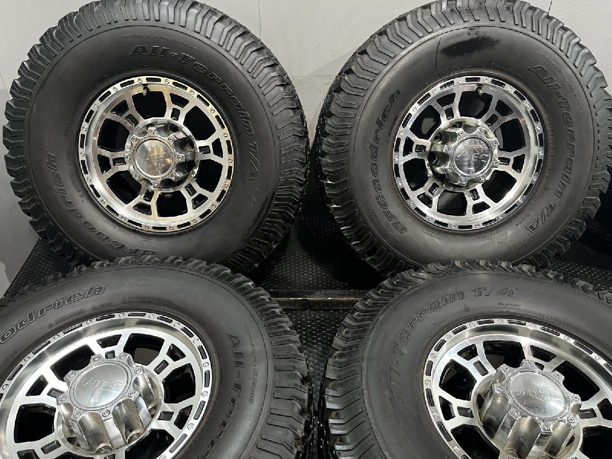BF Goodrich Mud-Terrain T|A KO LT315|75R16 スパイクタイヤ V-TEC 16インチ 8J8HPCD165.1±0 ホワイトレター ハマーH2等 MTF152MY