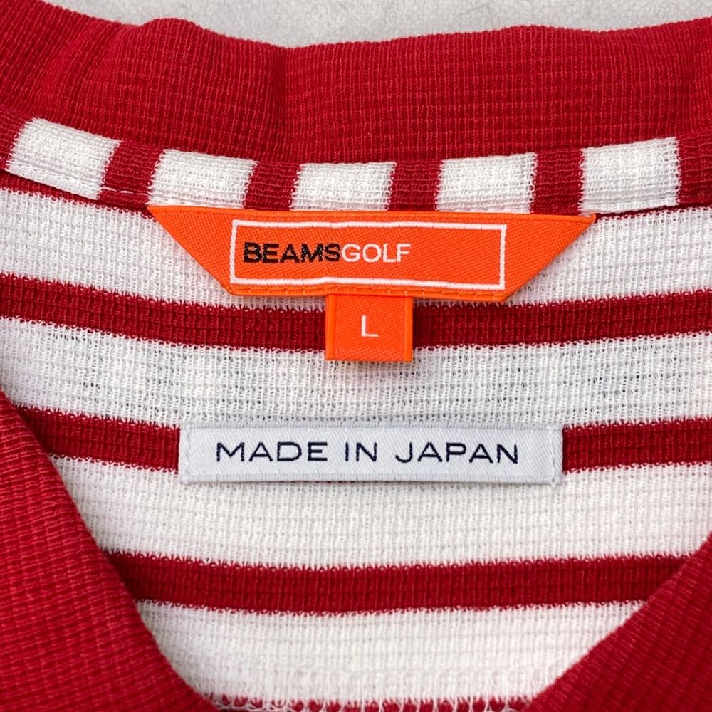 サイズ：L BEAMS GOLF ビームスゴルフ 半袖ワンピース ボーダー