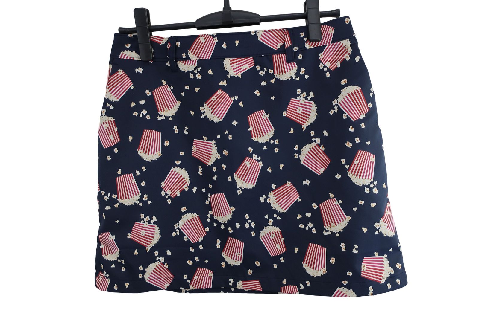 golfポップコーン柄スカート美品 美品】23区 GOLF(23区ゴルフ) スカート ネイビーポップコーン柄