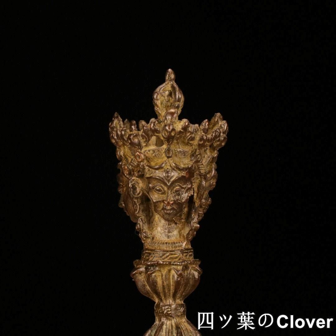銅製 法器 金剛降魔杵 鎮宅 辟邪開運 風水 招財 置物 工芸品 銅製 銅製