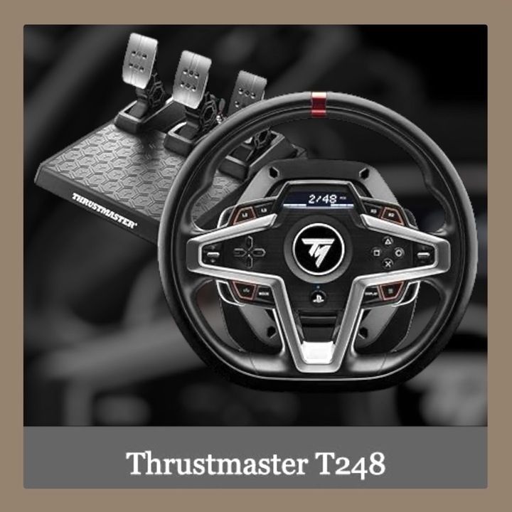 極美品】Thrustmaster スラストマスター レーシングコントローラー T248 ハイブリッドフォースフィードバック 磁気パドルシフト  ペダル同梱 K0823 0909ML012 0120240906102696 - メルカリ