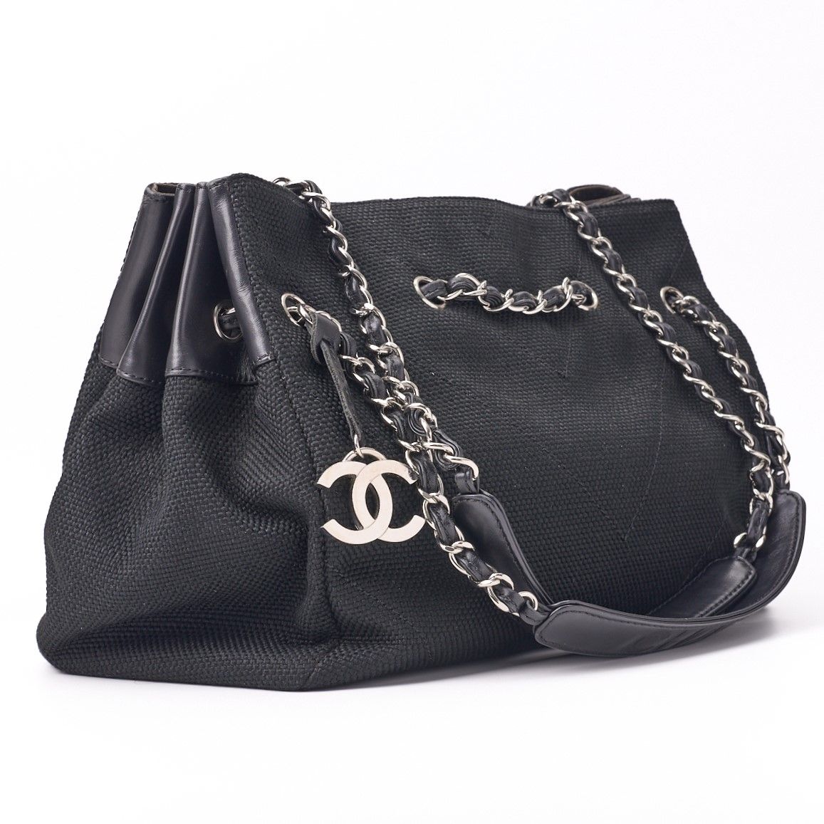 CHANEL シャネル Vステッチ ココチャーム付き チェーンショルダー 