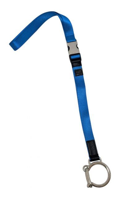 PRADA - プラダ ストラップ ネックストラップ ロング ブルー レザー ロゴ メンズ プラダ ストラップ ネックストラップ ロング ブルー レザー ロゴ