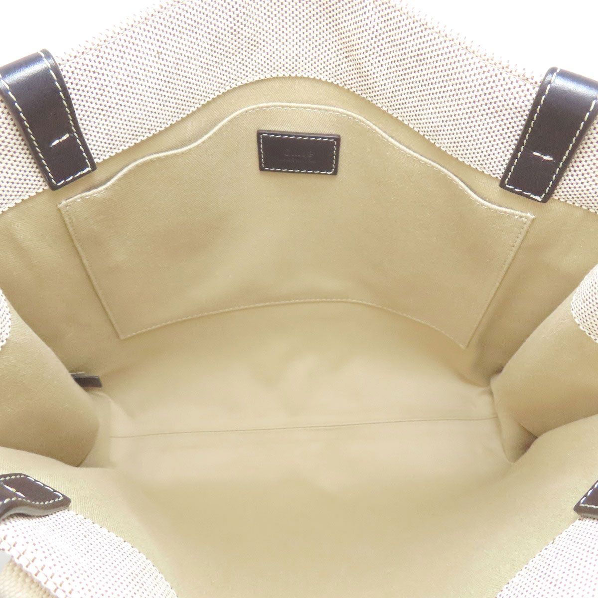 CHLOE クロエ ウッディ トートバッグ キャンバス レディース DECORATOM_COM_BR