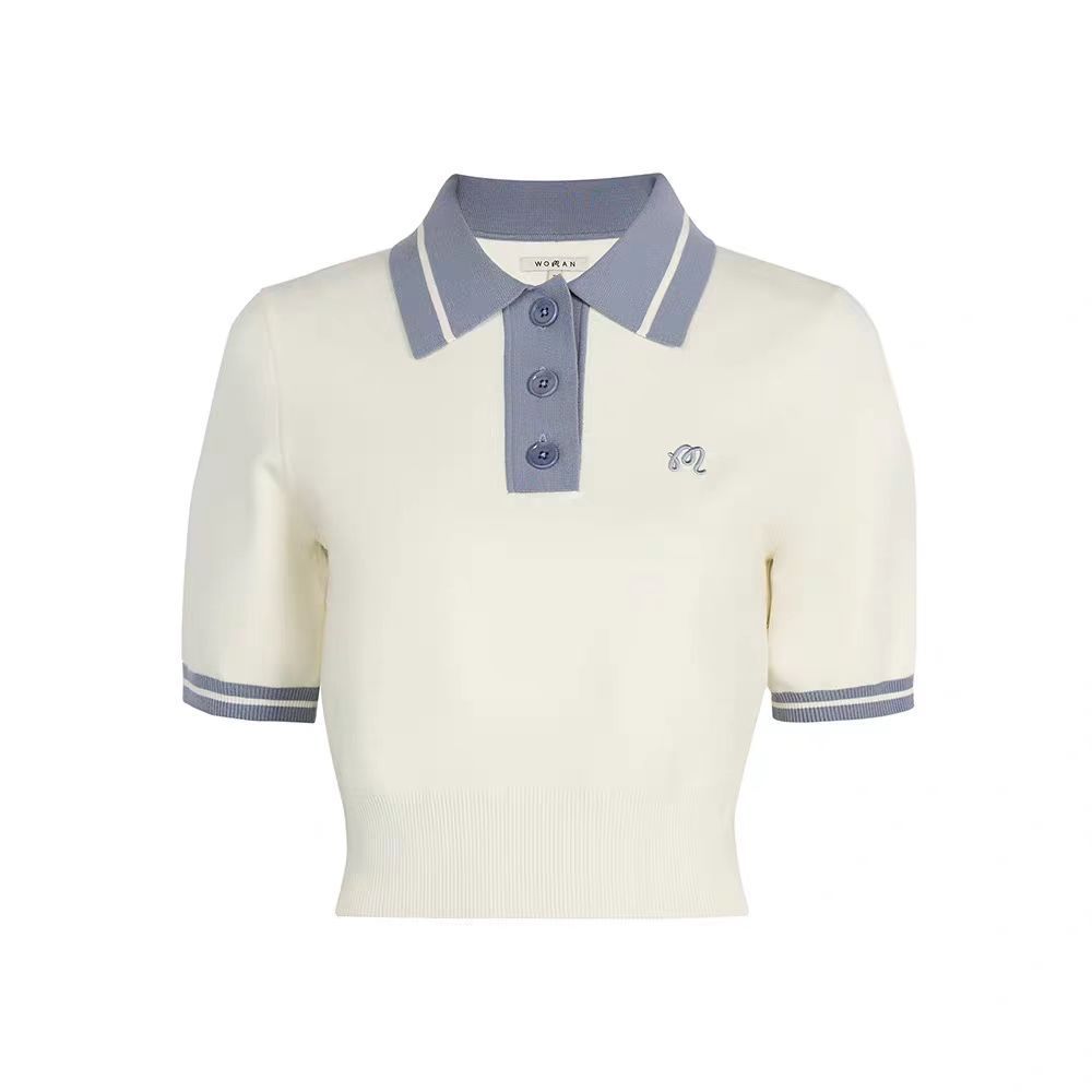 Malbon 韓国限定 レディース ゴルフ 半袖ニット スポーティ☘️ Malbon 韓国限定 レディース ゴルフ 半袖ニット スポーティ☘️ MALBON