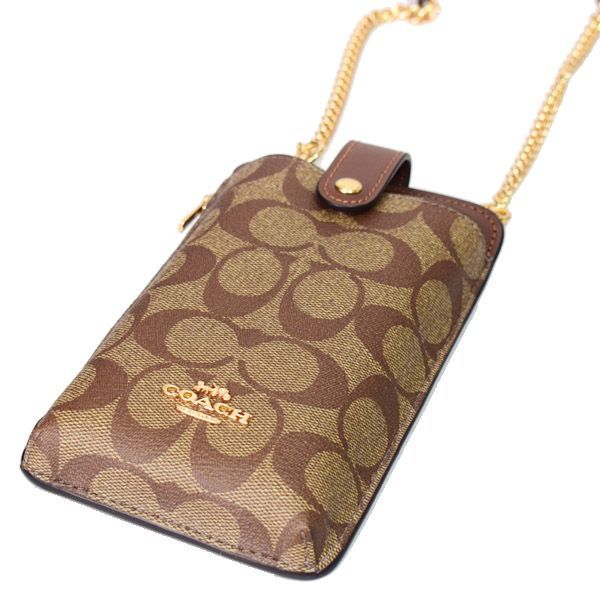 COACH - 【中古】COACH A2292-C7397 スマホショルダー シグネチャー 
