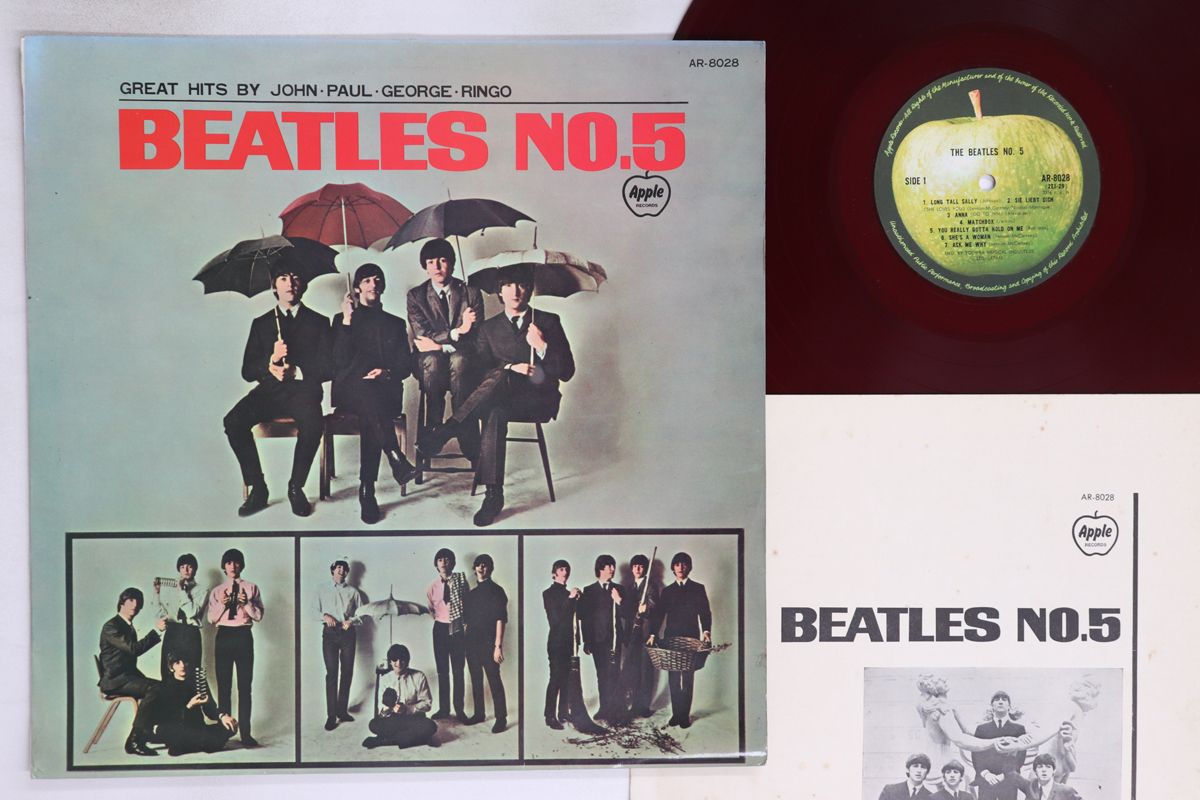 ⭐️ 帯付きLP 豪華決定盤 ピアノ名曲大全集　5枚組 85曲 GT1176〜80 LP Beatles Beatles No.5 (-赤盤) AR8028 APPLE /00260 - メルカリ