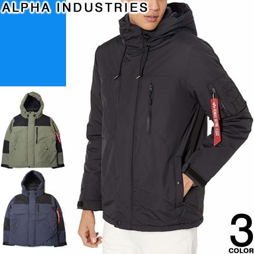 ALPHA INDUSTRIES ブラックダウンジャケット