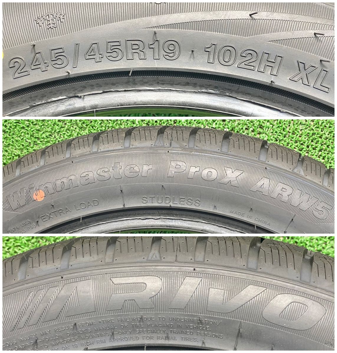  フロント 245 45 R 19 リア 275 40 ARIVO ARW 5 スタッドレスタイヤ 2本ずつセット 本州 冬タイヤ 19インチ スタッドレス