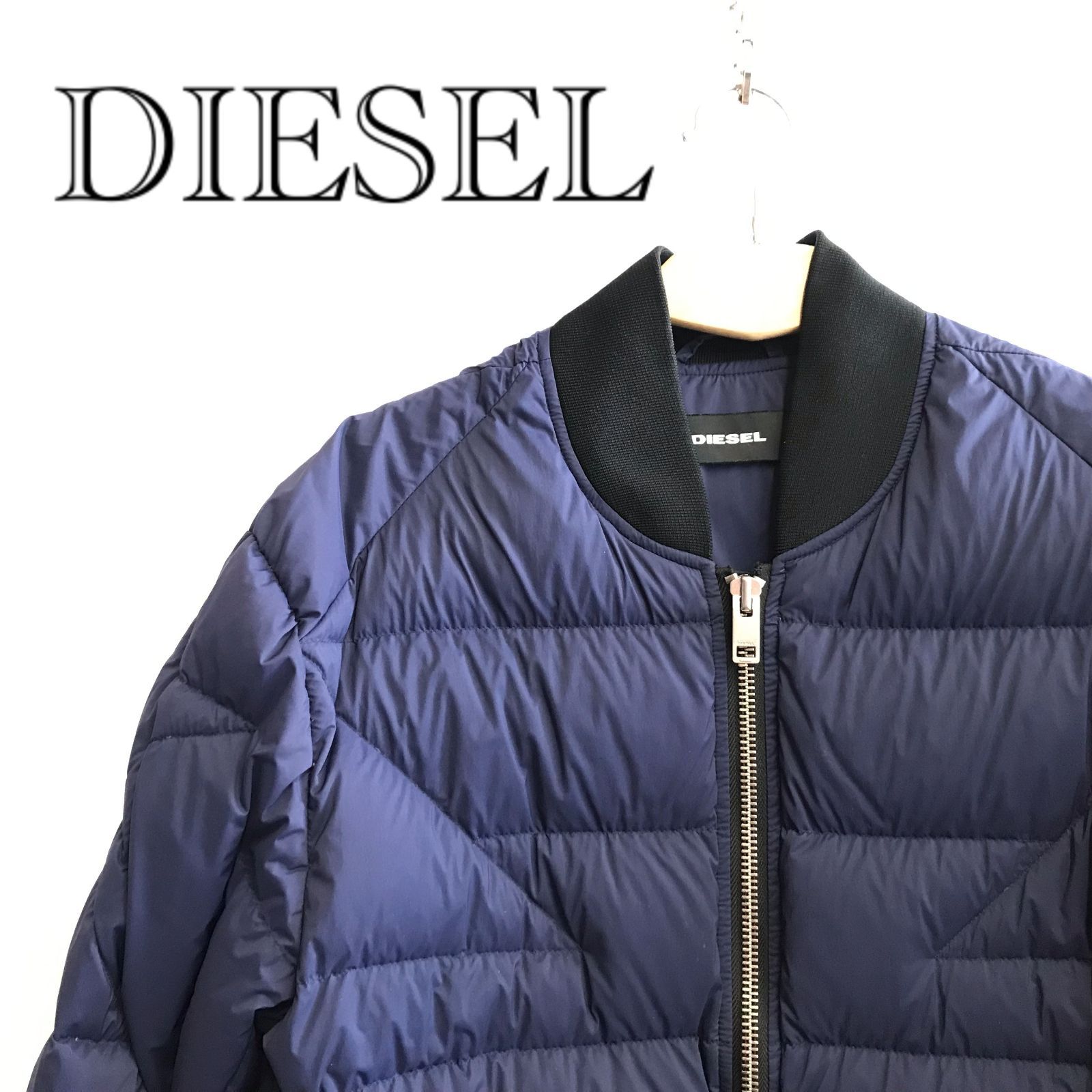 DIESEL ディーゼル ナイロン ブルゾン S ネイビー メンズ ファッション 