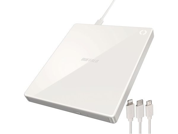 5営業日で発送 BUFFALO バッファロー RR-C1-WH スマートフォン用CDレコーダー ラクレコ ケーブルモデル RR-C1-WH