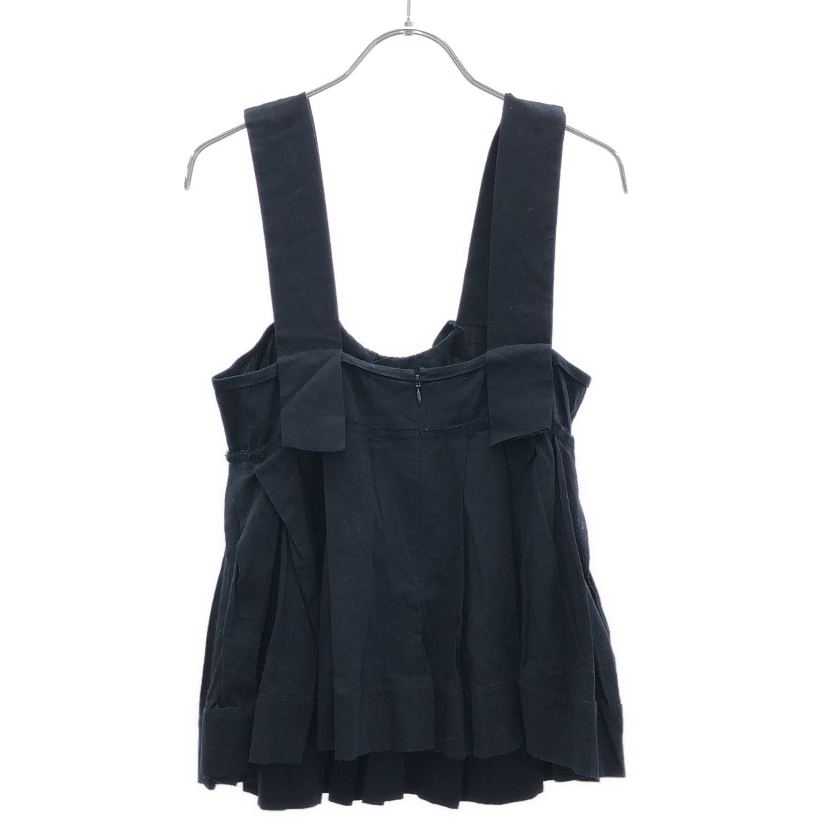 MARNI 美品　キャミ　ノースリーブ MARNI マルニ コットンノースリーブトップス キャミソール ネイビー 38