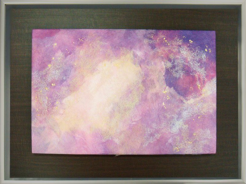 日本画 和紙アートフレーム The Rosette Nebula/インテリア 額入り 額装