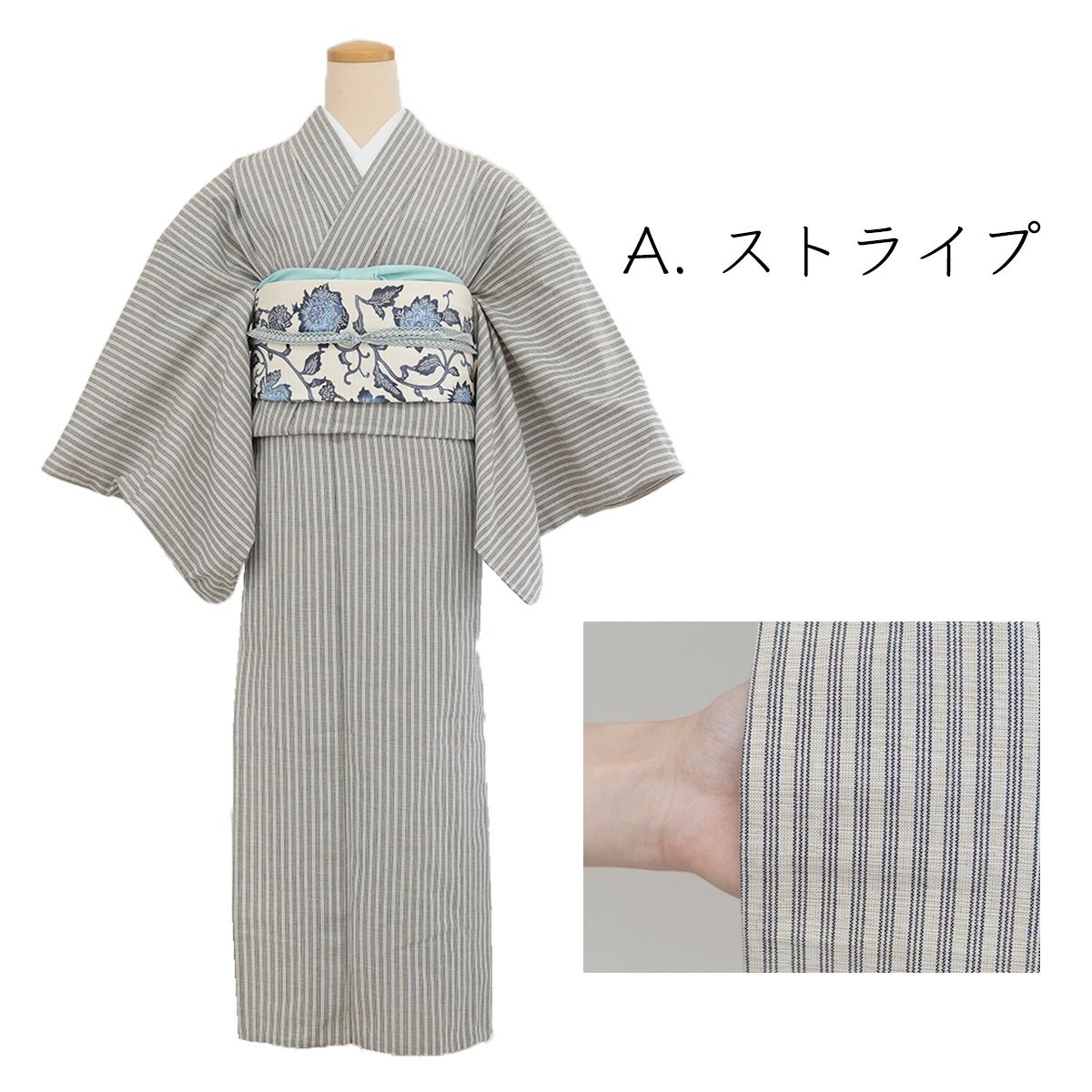 久留米絣　ネイビー　赤×白　木綿　小紋　単衣仕立 新品 国内手縫い お仕立て上り 即納 日本三大絣 久留米絣 木綿