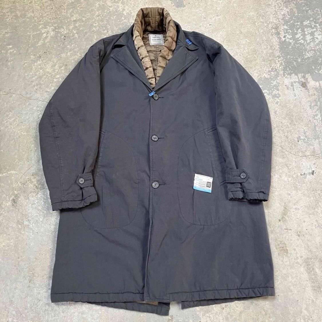 ミハラヤスヒロCotton Satin Shop Coat Maison MIHARA YASUHIRO - サテン ショップコート - Cotton Satin Shop