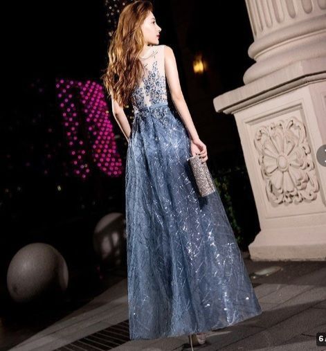 送料無料 ♥ 発表会 結婚式 9号 M ロング ドレス OPN1039